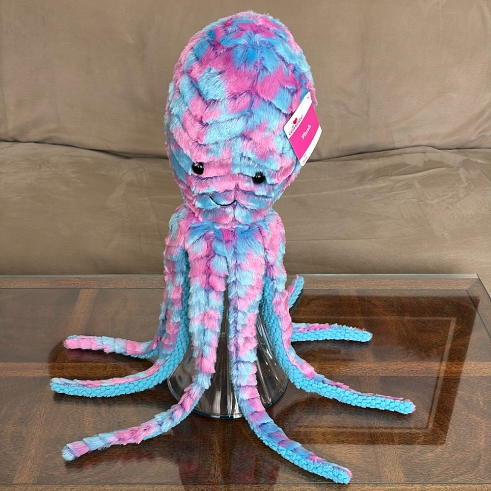 Large Octopus Multi Color Smiling Plush Stuffed Animal By Way To Celebrate New